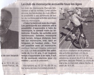 Article Ouest-France 2013-10-09