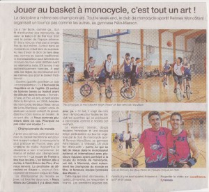 Article Ouest-France 2014-09-28